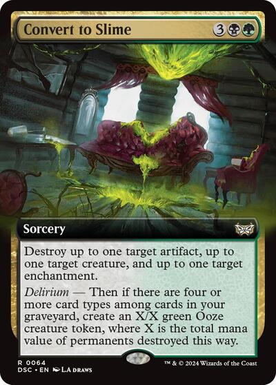 Convert to Slime (Extended Art) (Commander: Duskmourn: House of Horror) Near Mint