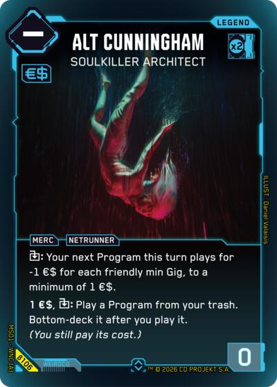 Alt Cunningham Soulkiller Architect (Rare) (Welcome to Night City - Beta) Near Mint Foil