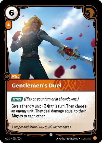Gentlemen's Duel (Origins: Proving Grounds) Near Mint