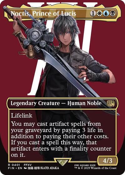 Noctis, Prince of Lucis (Borderless) (Universes Beyond: FINAL FANTASY) Near Mint