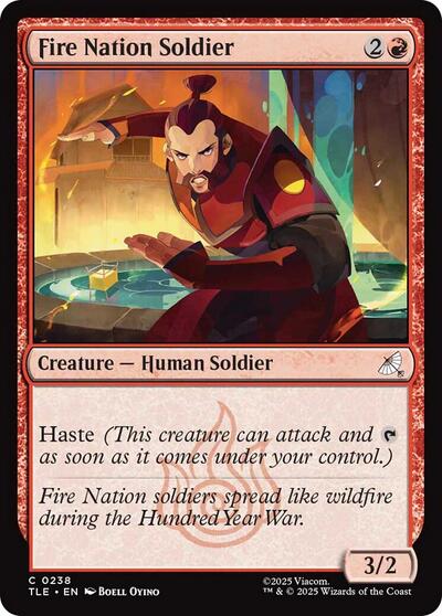 Fire Nation Soldier (Avatar: The Last Airbender: Eternal-Legal) Near Mint Foil