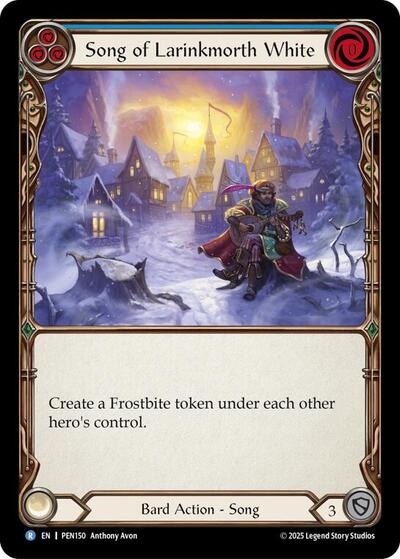 Song Of Larinkmorth White (Blue) (Compendium of Rathe) Near Mint Foil