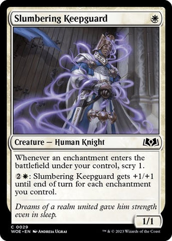 Slumbering Keepguard (Wilds of Eldraine) Near Mint Foil