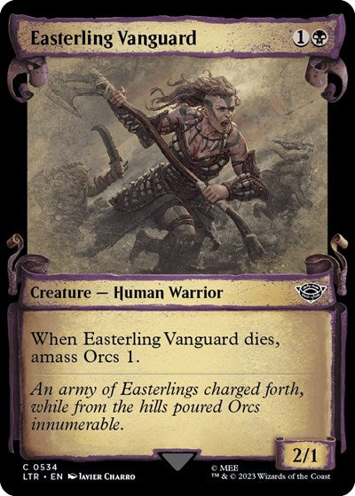 Easterling Vanguard (Showcase Scrolls) (Universes Beyond: The Lord of the Rings: Tales of Middle-earth) Near Mint