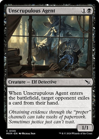 Unscrupulous Agent (Murders at Karlov Manor) Near Mint Foil