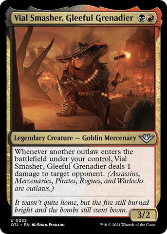 Vial Smasher, Gleeful Grenadier (Outlaws of Thunder Junction) Near Mint Foil