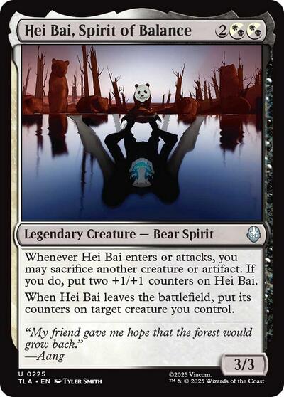Hei Bai, Spirit of Balance (Avatar: The Last Airbender) Near Mint Foil