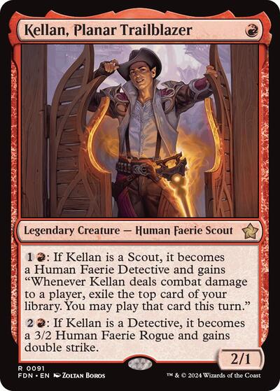 Kellan, Planar Trailblazer (Foundations) Near Mint Foil