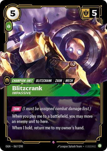 Blitzcrank Impassive (Origins) Near Mint Foil