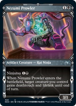 Nezumi Prowler (Showcase) (Kamigawa: Neon Dynasty) Near Mint Foil