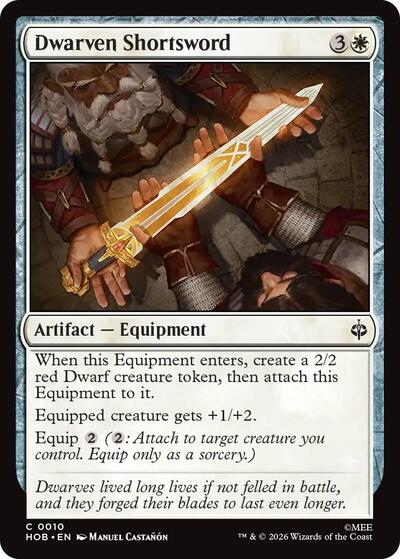 Dwarven Shortsword (The Hobbit) Near Mint Foil