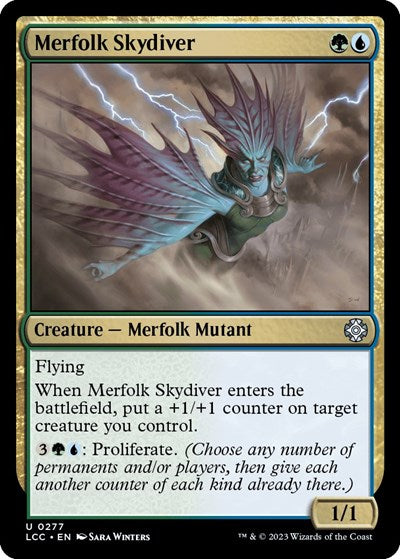 Merfolk Skydiver (Commander: The Lost Caverns of Ixalan) Near Mint