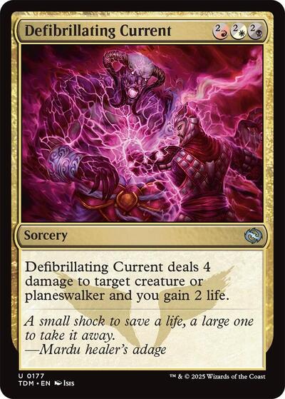Defibrillating Current (Tarkir: Dragonstorm) Near Mint Foil