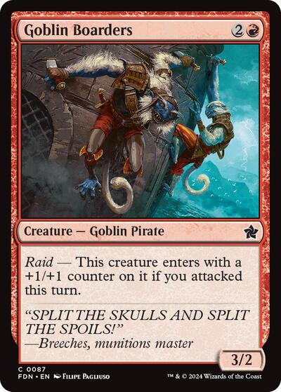 Goblin Boarders (Foundations) Near Mint Foil