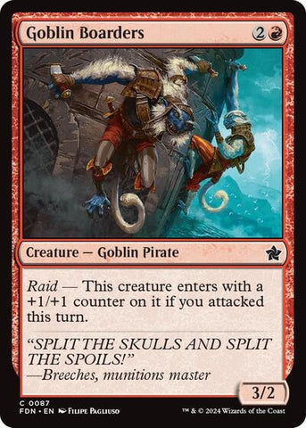 Goblin Boarders (Foundations) Near Mint Foil