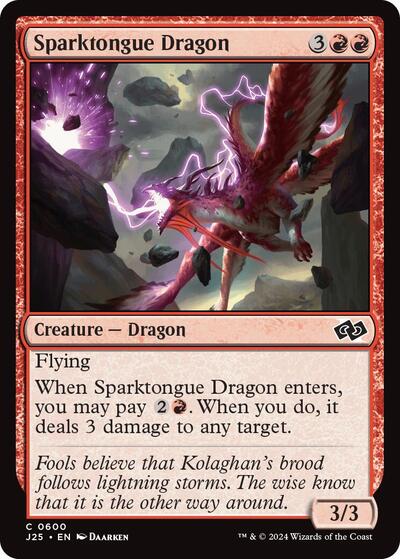 Sparktongue Dragon (Foundations Jumpstart) Near Mint