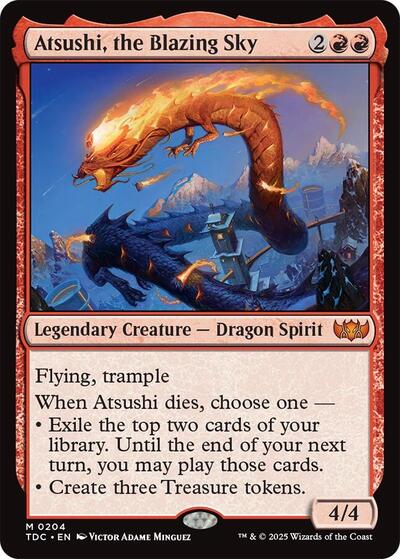 Atsushi, the Blazing Sky (Commander: Tarkir: Dragonstorm) Near Mint