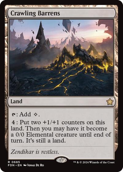 Crawling Barrens (Foundations) Near Mint
