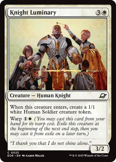 Knight Luminary (Edge of Eternities) Near Mint Foil