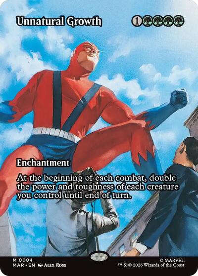 Unnatural Growth (Borderless) (Marvel Eternal-Legal) Near Mint