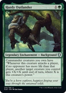 Hardy Outlander (Commander Legends: Battle for Baldur's Gate) Near Mint Foil