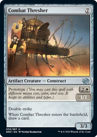 Combat Thresher (The Brothers' War) Near Mint Foil