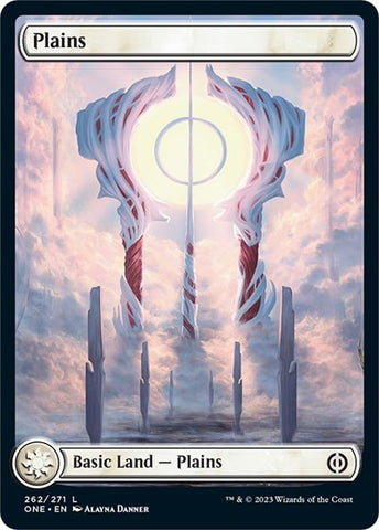Plains (262) - Full Art (Phyrexia: All Will Be One) Near Mint Foil