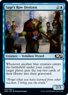 Sage's Row Denizen (Magic 2020 Core Set) Near Mint Foil