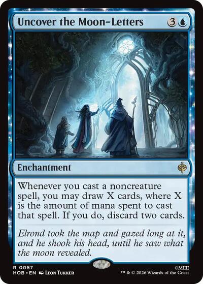 Uncover the Moon-Letters (The Hobbit) Near Mint Foil