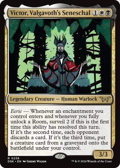 Victor, Valgavoth's Seneschal (Duskmourn: House of Horror) Near Mint Foil