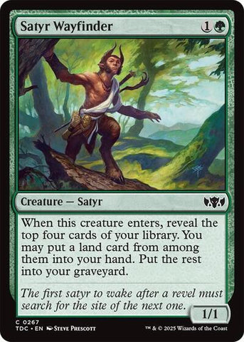Satyr Wayfinder (Commander: Tarkir: Dragonstorm) Near Mint