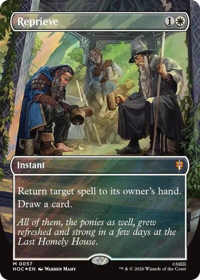 Reprieve (Borderless) (Surge Foil) (The Hobbit: Eternal-Legal) Near Mint Foil