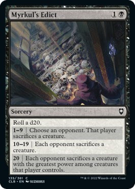 Myrkul's Edict (Commander Legends: Battle for Baldur's Gate) Near Mint Foil