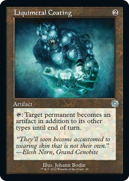 Liquimetal Coating (The Brothers' War: Retro Frame Artifacts) Near Mint Foil