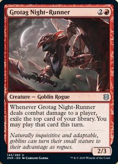 Grotag Night-Runner (Zendikar Rising) Near Mint Foil