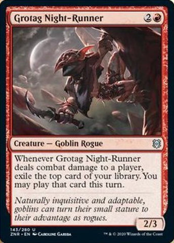 Grotag Night-Runner (Zendikar Rising) Near Mint Foil