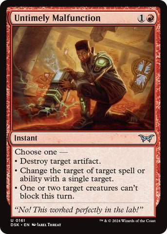 Untimely Malfunction (Duskmourn: House of Horror) Near Mint Foil
