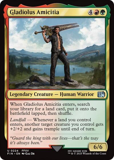 Gladiolus Amicitia (Universes Beyond: FINAL FANTASY) Light Play Foil