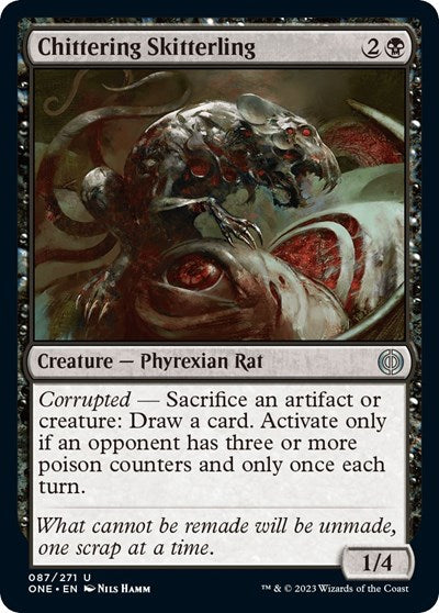Chittering Skitterling (Phyrexia: All Will Be One) Near Mint Foil