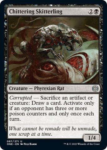 Chittering Skitterling (Phyrexia: All Will Be One) Near Mint Foil