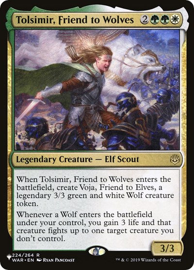 Tolsimir, Friend to Wolves (The List) Near Mint