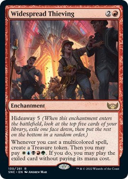 Widespread Thieving (Streets of New Capenna) Light Play Foil