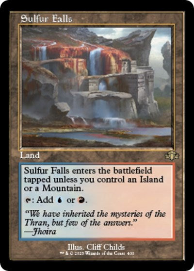 Sulfur Falls (Retro Frame) (Dominaria Remastered) Near Mint Foil