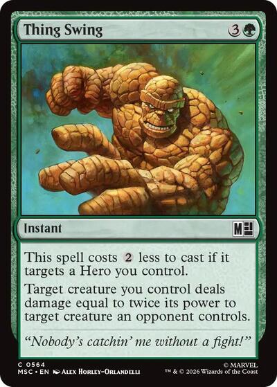 Thing Swing (Commander: Marvel Super Heroes) Near Mint Foil