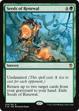 Seeds of Renewal (Commander 2016 Edition) Light Play