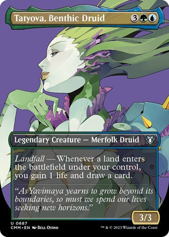 Tatyova, Benthic Druid (Borderless) (Commander Masters) Near Mint