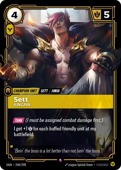 Sett Kingpin (Origins) Near Mint Foil