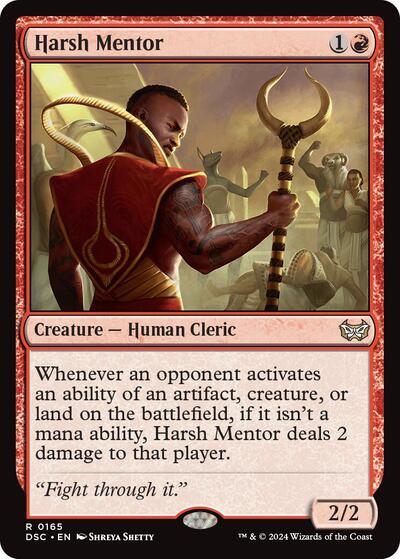 Harsh Mentor (Commander: Duskmourn: House of Horror) Near Mint