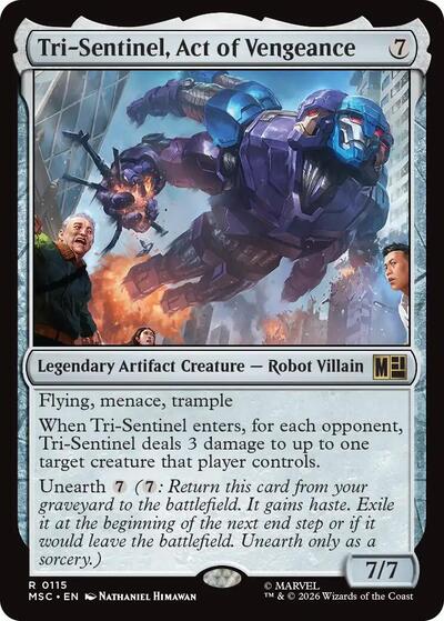 Tri-Sentinel, Act of Vengeance (Commander: Marvel Super Heroes) Near Mint