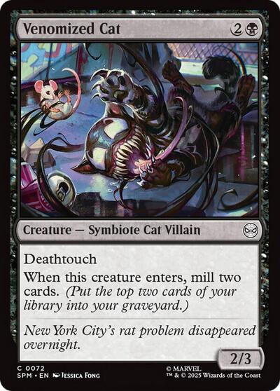Venomized Cat (Marvel's Spider-Man) Near Mint Foil